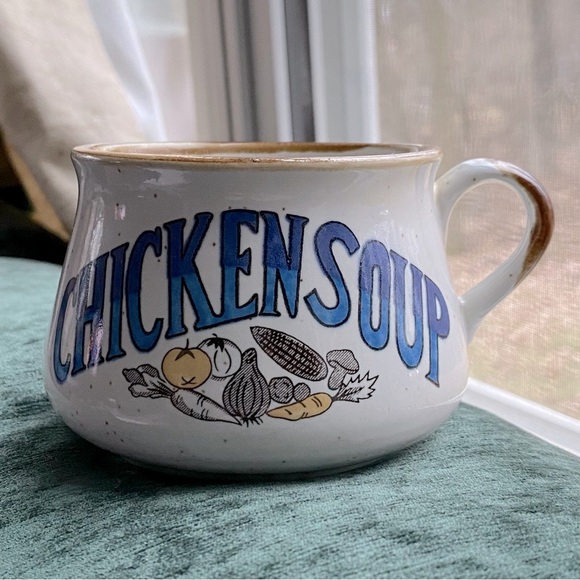 Vintage Chicken Soup Mug, Stoneware - Picture 2 of 5